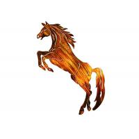 China Metal Horse Wall Art Hanging , Metal Horse Wall Sculpture Corrosion Stability factory