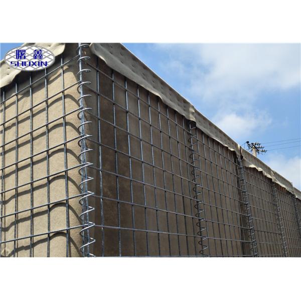 Quality High Duration Military Barrier Gabion Stone Fence With Geotextile for sale