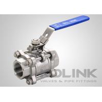 Quality 3-piece Stainless Steel Ball Valve BSP Socket-weld SS304 SS316 Locking Device for sale