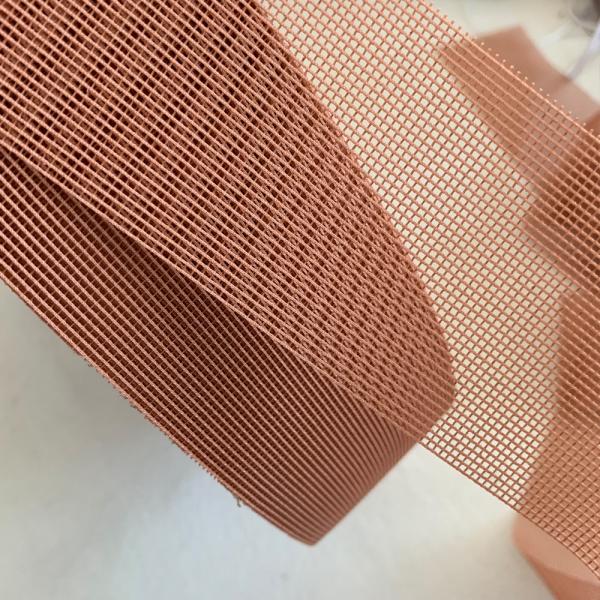 Quality Dip Coated Industrial Mesh Fabric Lightweight Construction Woven Grid Cloth for sale