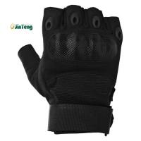 Quality Polyurethane Palms Mens Waterproof Fingerless Gloves Outdoor Tactical Gear for sale