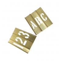 China Standard Brass Metal Alphabet Stencils Customized For Paint Printing factory