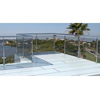 Quality Balcony 40x40mm 2205 316L Handrail Glass Balustrade for sale