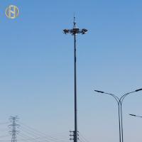 China 80FT 85FT 90FT High Mast Pole High Mast Tower Installed At Stadium factory