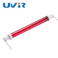 Quality short wave Halogen Quartz Lamps , Red reflector Ruby Heat Lamp for sale