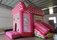 China Pink princess inflatable combo castle lovely inflatable combo house for children commercial inflatable combo factory