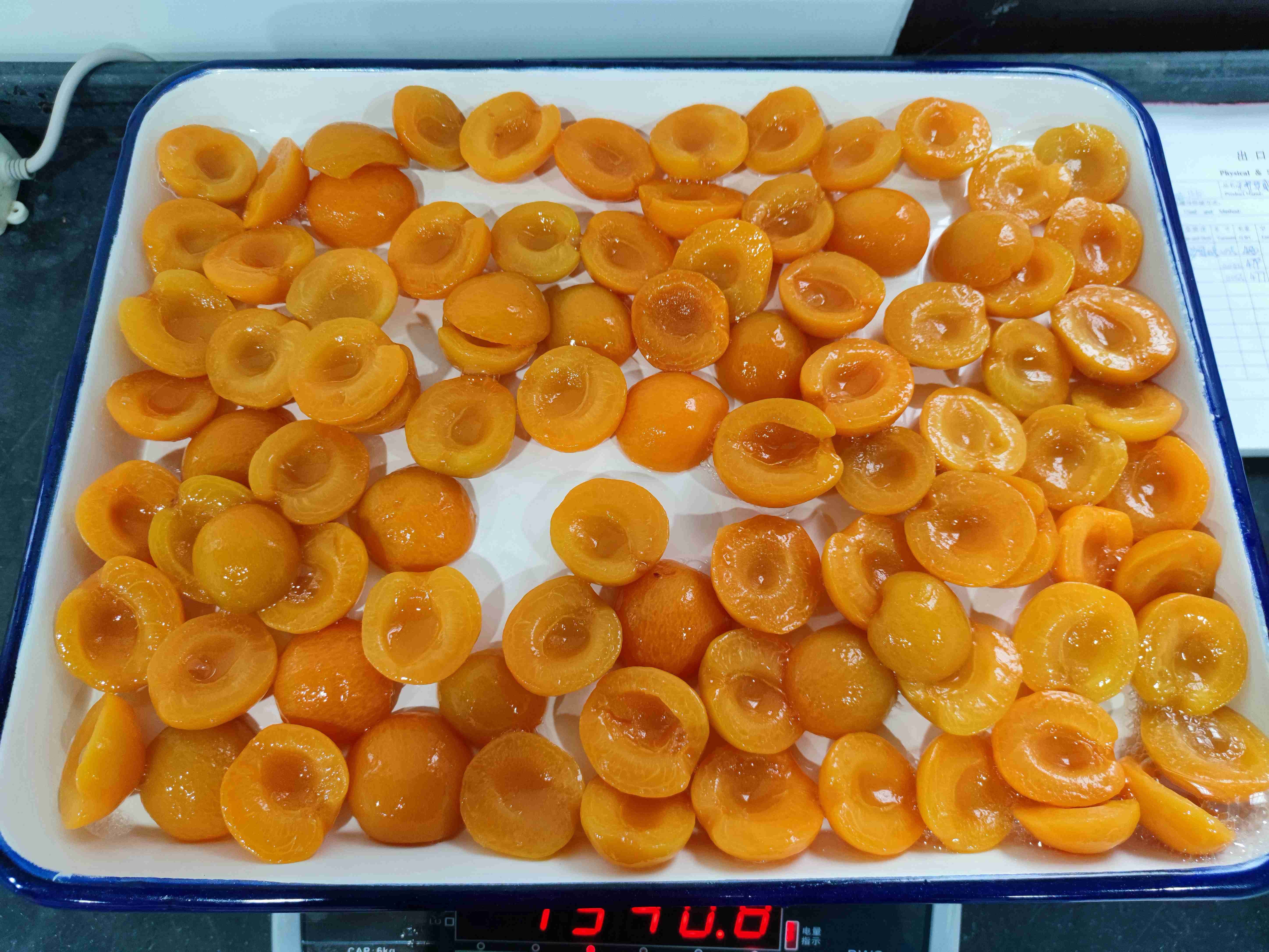 China 0g Total Fat Canned Apricot Halves - 22g Total Carbohydrate - 2% Vitamin C factory