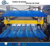 China Customized Sheet Roll Forming Machine For Trapezoidal Roof Cladding Sheet factory