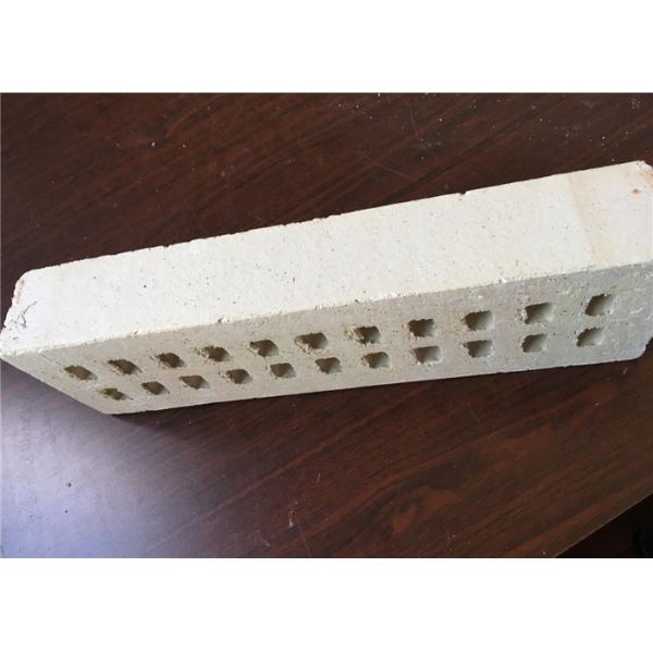 Quality Pure White Multi Holes Perforated Clay Bricks Anti - Freeze 35% Void Ratio for sale