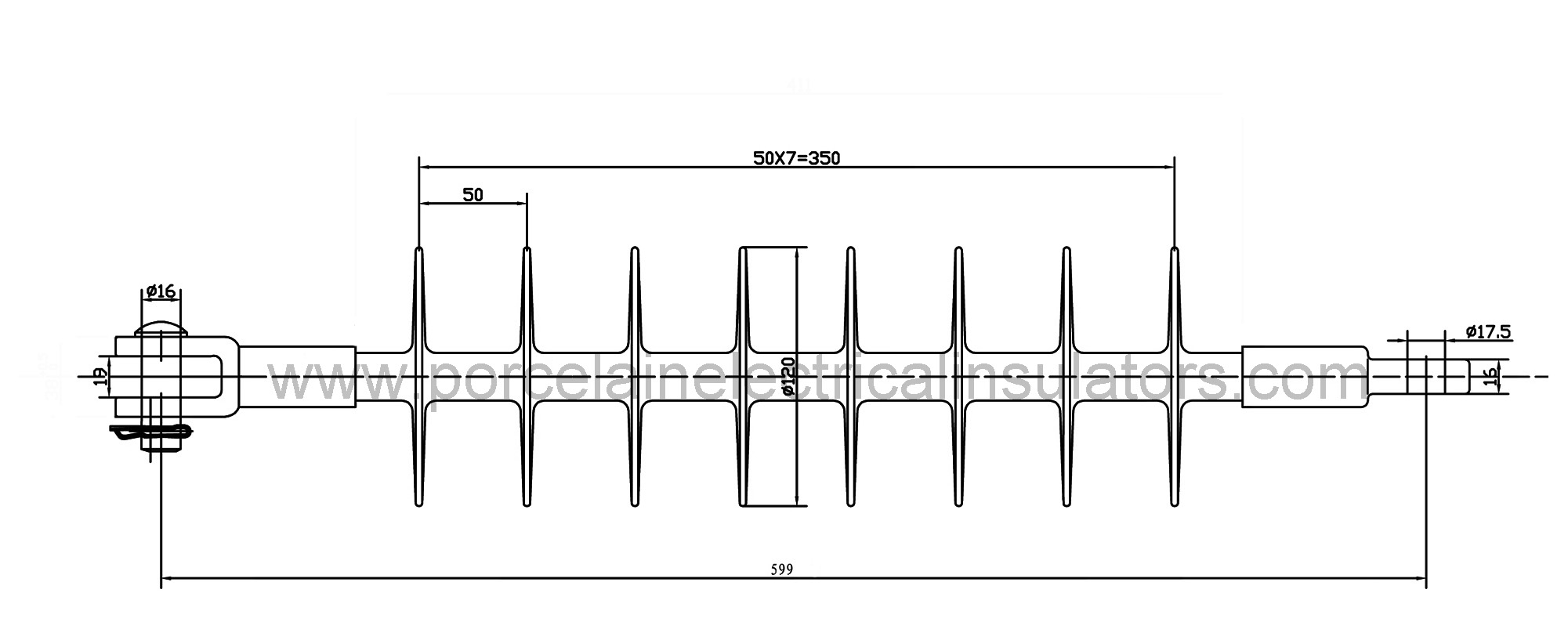 DS-45 deadend insulator