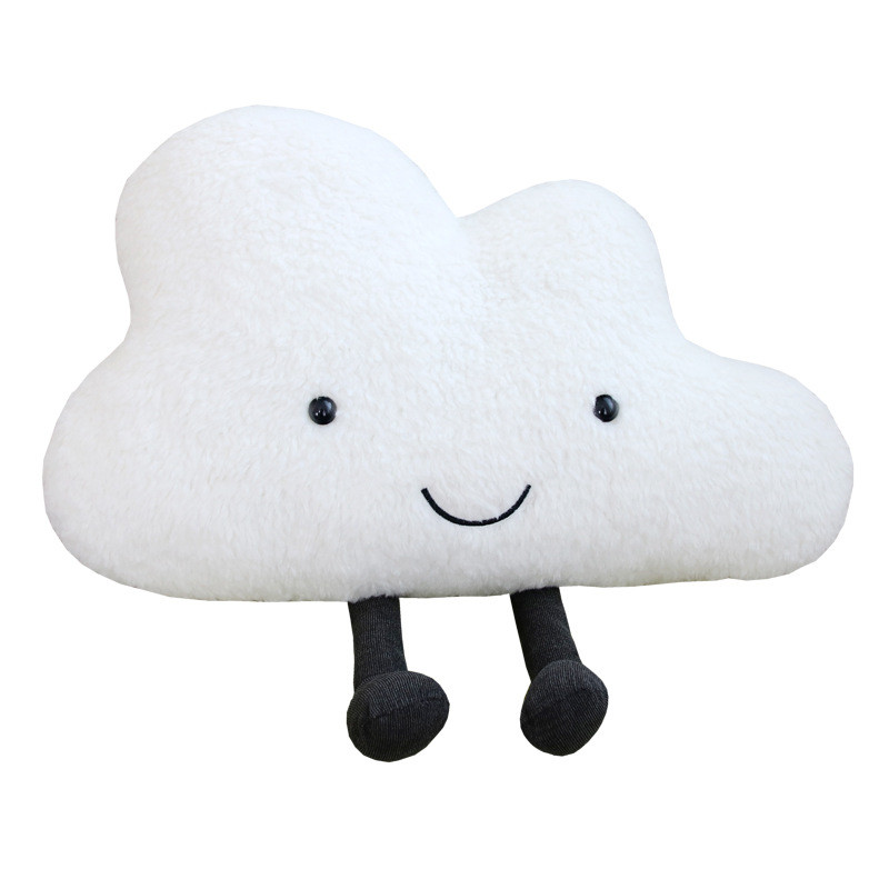 China 25cm White Pink New Simulation Cloud Plush Pillow Present For Children factory