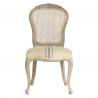 China Craved oak wood chair with rattan back for luxury event and weddings decorations use factory