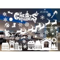 Quality Transparent PET Christmas Gel Window Stickers 0.02mm Electrostatic Sticker 70mai for sale