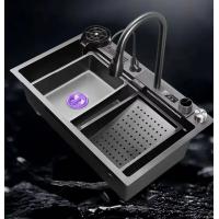 China 304 Stainless Steel Utility Sink Digital Waterfall Kitchen Sink factory