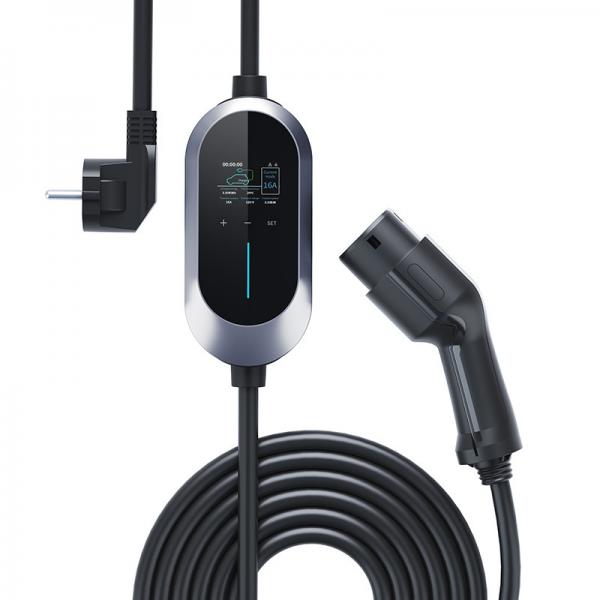Quality 16A 3.84kw EV Car Charger Type 2 AC 230V LEVEL 2 Travel Portable Charger 5m for sale