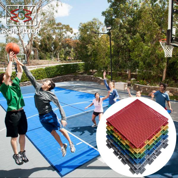 Quality Basketball Court Gym Interlocking PP Tiles Waterproof Volleyball Floor Tiles for sale