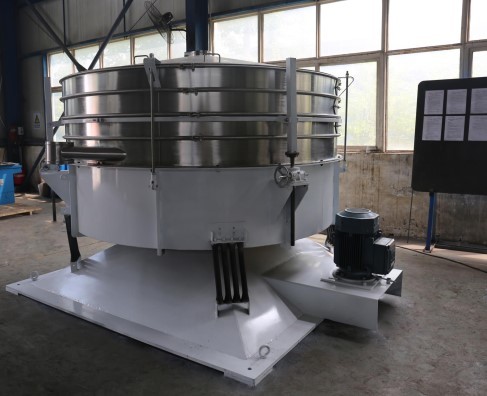 Quality Automatic Sifter Cassava Starch Sieving Rotary Vibrating Screen Machine Double Layer 80mesh for sale