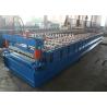 China PLC Control Double Profile Roofing Sheet Roll Forming Machine 8-12m/Min Speed production factory