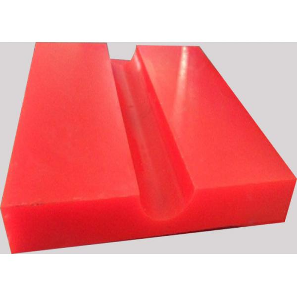 Quality Elastic abrasion resistance Industrial Red PU Polyurethane parts for sale