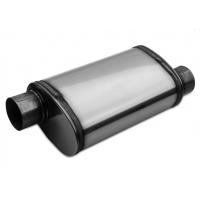 china 2.25in Oval Bi-Direction 409 Stainless Steel Exhaust Muffler