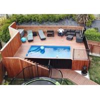 Quality Outdoor Summer Prefabricated 20ft Swimming Pool Shipping Container for sale
