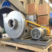 China Backward V Belt Driven Materials Drying High Pressure Centrifugal Fan for sale
