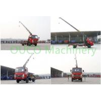 China Loading Cargoes Truck Mounted Boom Crane , Stiff And Telescopic Knuckle Boom Crane for sale