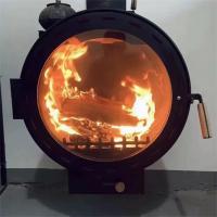 China Modern Home Central Heating Wood Burning Round Stove And Hanging Fireplace factory
