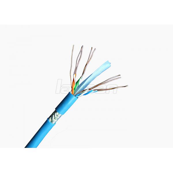 Quality High Frequency Cat6 Lan Cable Pure Copper Fluke 350Mzh SFTP Cat6 Cable for sale