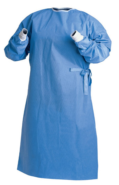 Quality S M L Level 2, Level 3 Reinforced Surgical Gown / Non - Woven SMS Surgical Gown 35-50 Gsm for sale