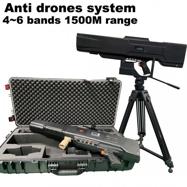 Quality 5 bands Anti Drone system Handheld Drone Jammer 900mhz to 6ghz for sale