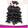 China Pure Hair Extension Double Weft Natural Loose Wave Virgin Human Hair factory