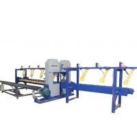 Quality CNC Twin Vertical Band Saw sawmill equipment for cutting wood log into square timber for sale