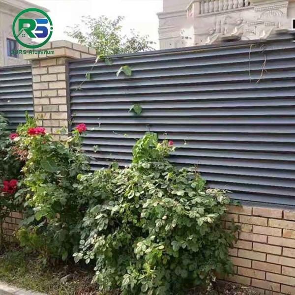 Quality Affordable Louver Yard Contemporary Aluminum Fence Ornamental Security Fence Screen for sale