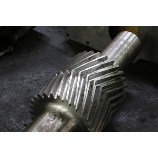 Quality 10 Module Gear Milling Herringbone Gears Shaft With Induction Hardening for sale