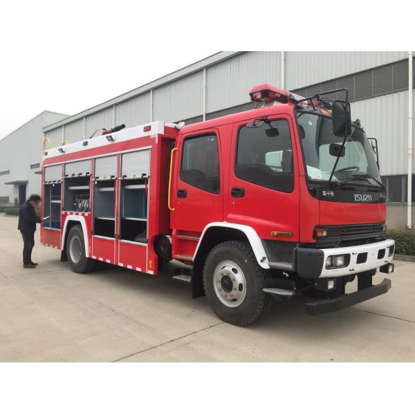 Quality ISUZU 6 Ton Foam Fire Fighting Truck With 300kg Foam Tank Capacity for sale