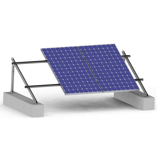 Quality Ballasted Flat Solar Panel Roof Mounting Systems Brackets Structure Thickness 0 for sale