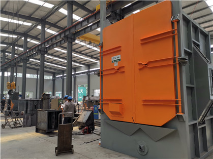 Quality Double Hook Sa 2.5 Hanger Type Shot Blasting Machine For Castings Forgings Cleaning for sale