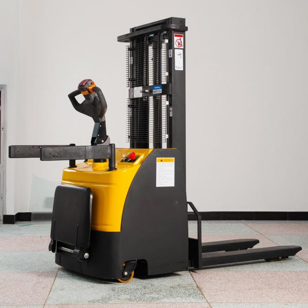 Quality Wheeled Width 550mm 3000mm Fully Electric Lift Pallet Stacker for sale