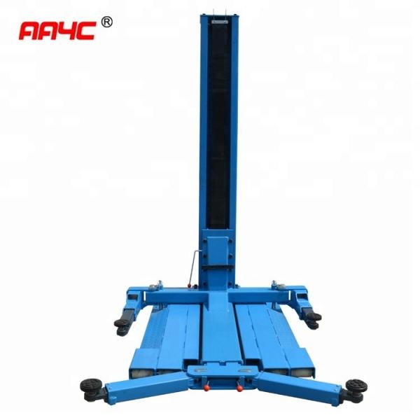 Quality Hydraulic One Post Vehicle Lift Single Post Car Hoist 2.5T 1.8M Manual Parking for sale