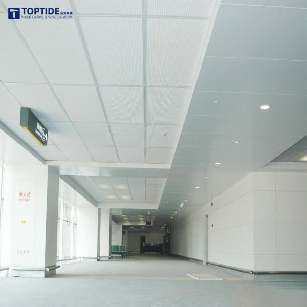 Quality Fireproof  Metal Ceiling Tiles Hook on Ceiling System for sale