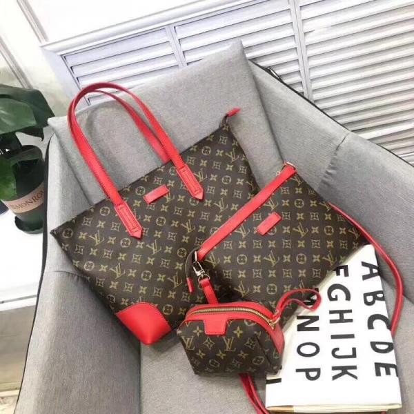 China LV Louis Vuitton hand carry a veal bag, interior decoration with two small bags, material ...