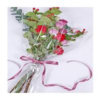 China 100 Pcs Flower Bouquet Sleeves Transparent Bag Cellophane For Flower factory