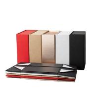 China Custom Luxury White Black Pink Magnet Flap Clothing Paper Box Foldable Magnetic Closure Gift Box factory
