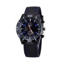 China Men Sports Silicon Wrist Watch ,OEM Multifunction Chrono Quartz Watch,Fashion Wrist watch with big size factory