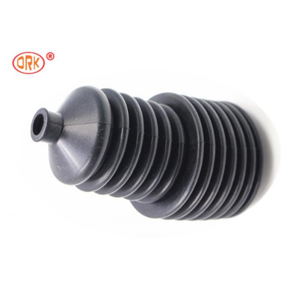 Quality Custom Rubber Bellow Sleeve Black Silicone Heat Resistance RoHs Approved for sale