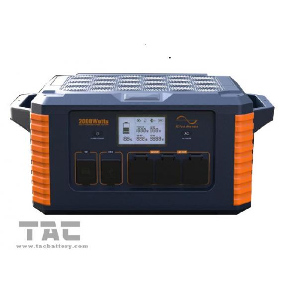 Quality Outdoor Portable Energy Storage System 2000W 3.7V Lithium Battery for sale