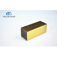 Quality Polishing Golden Aluminium Extrusion Profile For Decoration With Alloy 6063 for sale
