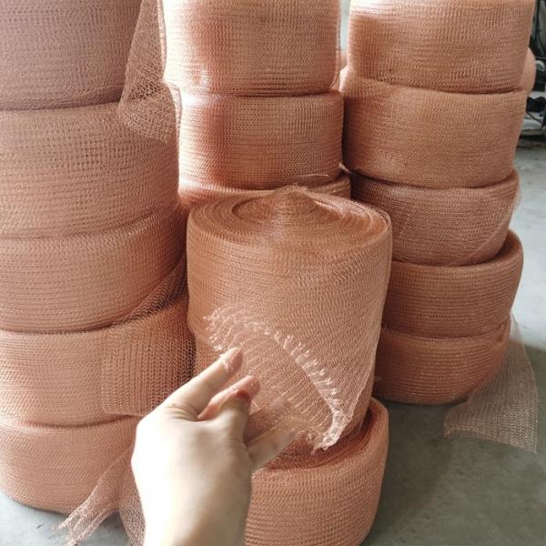 Quality 6m Mouse Copper Mesh Customized Size Knitted Copper Mesh For Rodent Control for sale