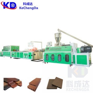 Quality 80 - 120kg/H PE WPC Profile Extruder Machine WPC Co Extrusion Composite Decking for sale